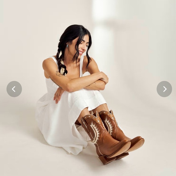 🔥🔥🔥The Jolene  Tecovas Brown Western Cowboy Boots in caramel/bone🔥🔥🔥 - Picture 7 of 7
